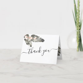 Tropical Calla Lily Wedding Danke Karte