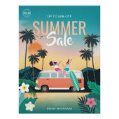 Tropical Camping Summer Sale Business Ads Poster (Vorderseite)