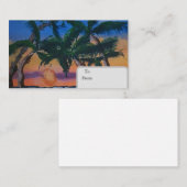 Tropical card telefonnummerkarte (Vorne/Hinten)