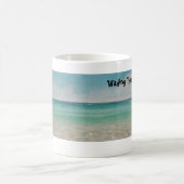 Tropical Caribbean Beach Paradise Kaffee Tasse (Mittel)