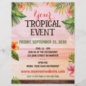 Tropical Caribbean Beach Party Event Flyer (Vorne)