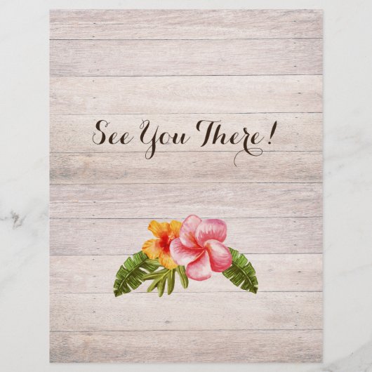 Tropical Caribbean Beach Party Event Flyer (Hinten)