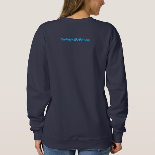 Tropical Caribbean Beach Sweatshirt (Rückseite)