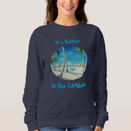 Tropical Caribbean Beach Sweatshirt