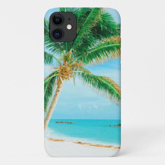 Tropical Caribbean Island Beach Palm Tree Case-Mate iPhone Hülle (Rückseite)