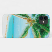 Tropical Caribbean Island Beach Palm Tree Case-Mate iPhone Hülle (Rückseite (Horizontal))