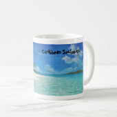 Tropical Caribbean Island Coffee Tasse (VorderseiteRechts)