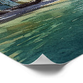 Tropical Caribbean Wedding Welcome Sign Poster (Ecke)