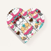 Tropical Cats Spiral Notebook Notizblock (Vorderseite)
