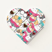 Tropical Cats Spiral Notebook Notizblock (Rückseite)