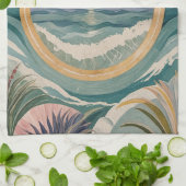 Tropical Celestial Shore Geschirrtuch (Gefaltet)