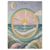 Tropical Celestial Shore Klemmbrett (Rückseite)