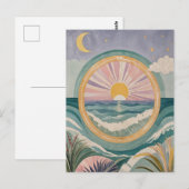 Tropical Celestial Shore Postkarte (Vorne/Hinten)