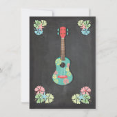 Tropical Chalkboard Luau Baby Shower Einladungen (Rückseite)