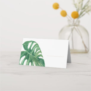 Tropical Cheese Plant Platzkarte (leer)
