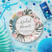 Tropical Chic Flamingo Brautparty Pappteller (Party)