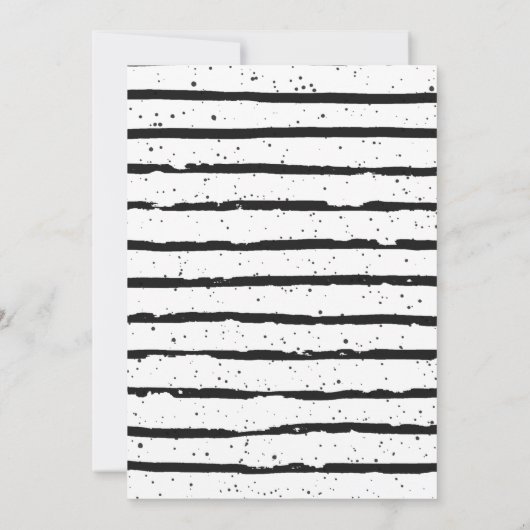 Tropical Chic | Gold Wild One Birthday Party Einladung (Rückseite)