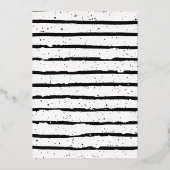 Tropical Chic | Gold Wild One Birthday Party Folieneinladung (Rückseite)