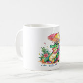 Tropical Chill Relaxing Gator Kaffeetasse (Vorderseite Links)