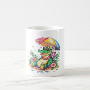 Tropical Chill Relaxing Gator Kaffeetasse