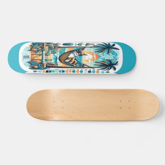 Tropical Chill Skateboard (Horizontal)