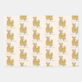 Tropical Chinoiserie Weihnachtswagen Bar Geschenkpapier Set (Vorderseite)