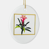 Tropical Christmas Bromeliad Keramikornament (Rechts)