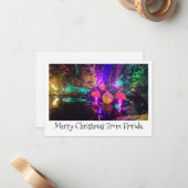 Tropical Christmas Card Mitteilungskarte (Vorderseite/Rückseite Beispiel)