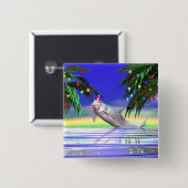 Tropical Christmas Dolphin Button (Vorne & Hinten)