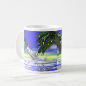 Tropical Christmas Dolphin Kaffeetasse (Vorderseite Links)