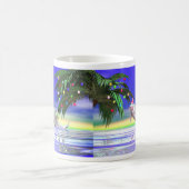 Tropical Christmas Dolphin Kaffeetasse (Mittel)