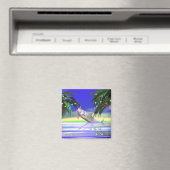 Tropical Christmas Dolphin Magnet (In Situ (Geschirrspüler))