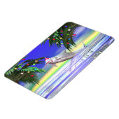 Tropical Christmas Dolphin Magnet (Linke Seite)