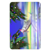 Tropical Christmas Dolphin Magnet (Vertikal)