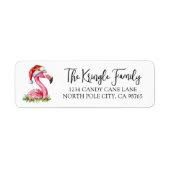 Tropical Christmas Return Address Label (Vorne)