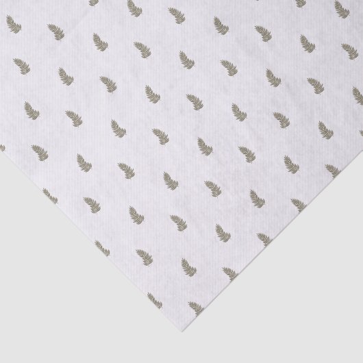 Tropical Christmas Sage Green White Palm Leaf Seidenpapier (Ausschnitt)