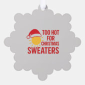 Tropical Christmas Sun Ornament  (Rückseite)