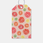 Tropical Citrus Brautparty Favor Tag Lemon Geschenkanhänger (Rückseite)