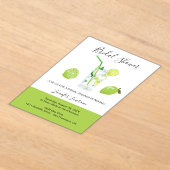 Tropical Citrus Green Lime Bridal Shower Acryleinladungen (Ablage )