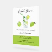 Tropical Citrus Green Lime Bridal Shower  Acrylschild (Winkel)