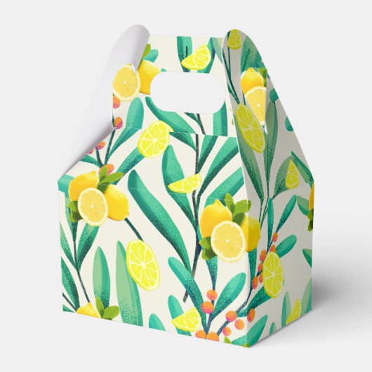 Tropical Citrus Sommer frische Orangenlemon Slice Geschenkschachtel (Vorderseite)