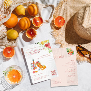 Tropical Citrus Spritz   Junggesellinnen-Abschieds Einladung