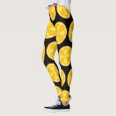 TROPICAL Citrus SUMMER FRUIT Orange lemons Slice Leggings (Links)