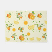 Tropical Citrus SUMMER Orange Lemon Slice Fußmatte (Vorderseite)