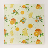 Tropical Citrus SUMMER Orange Lemon Slice Puzzle (Horizontal)