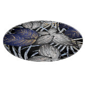 Tropical Class ist eine blaue, silberne und golden Schneidebrett (Ecke)