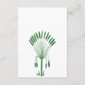 Tropical Coastal Retro Destination Wedding Details Begleitkarte (Rückseite)