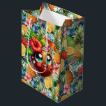 Tropical Coconut  Mittlere Geschenktüte<br><div class="desc">A Medium Size Tropical Fruit Gift Bag With A Smiling Tropical Coconut</div>