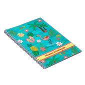 Tropical Collage Notebook mit Ihrem Titel Notizblock (Rechte Seite)