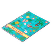 Tropical Collage Notebook mit Ihrem Titel Notizblock (Linke Seite)